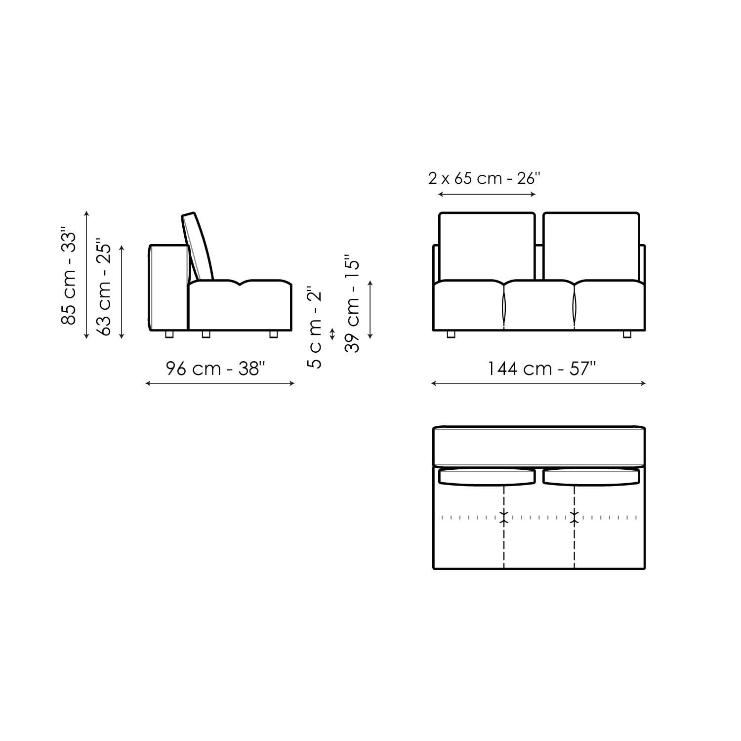 Center section 144x96