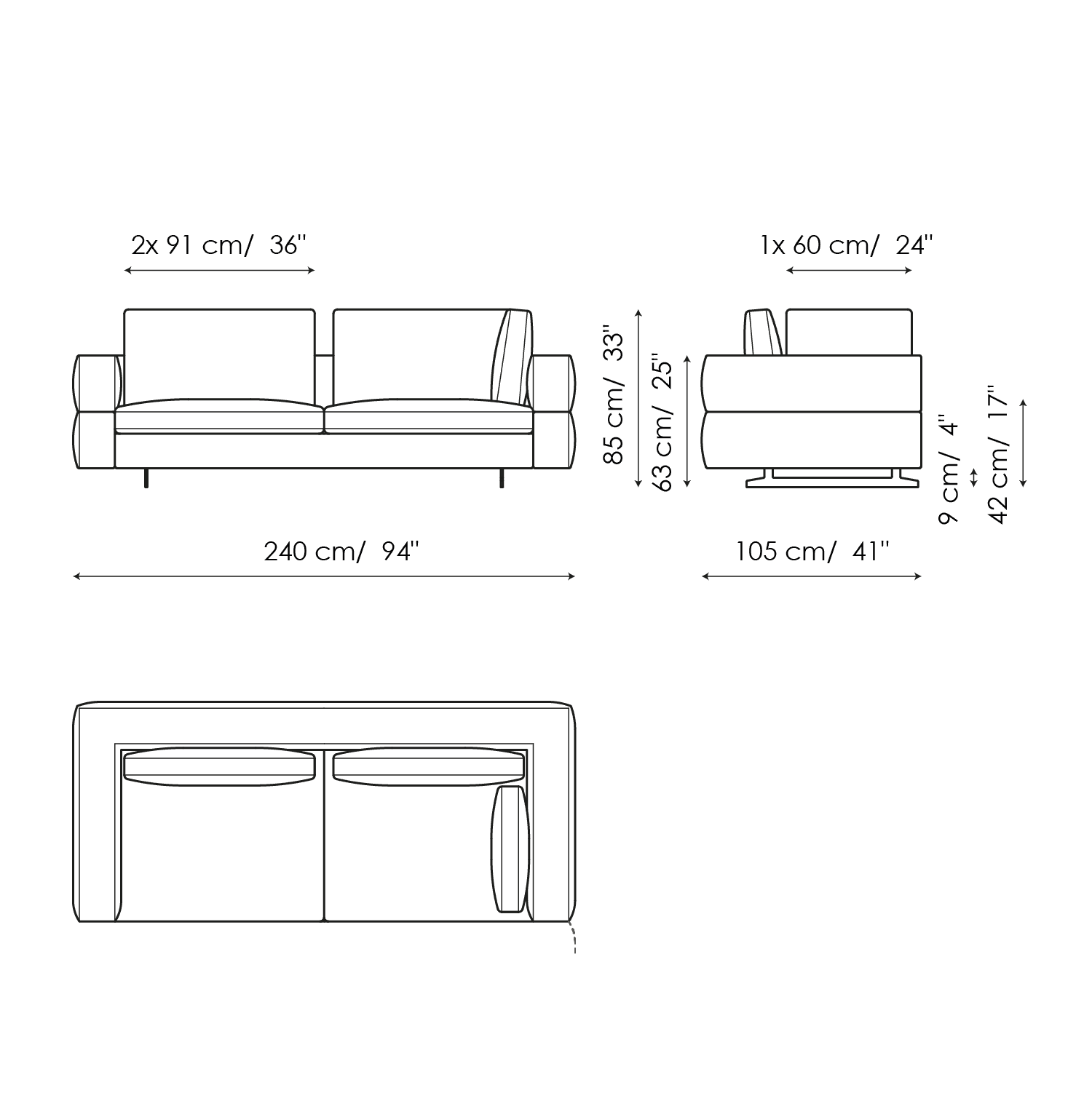 Corner sofa 240