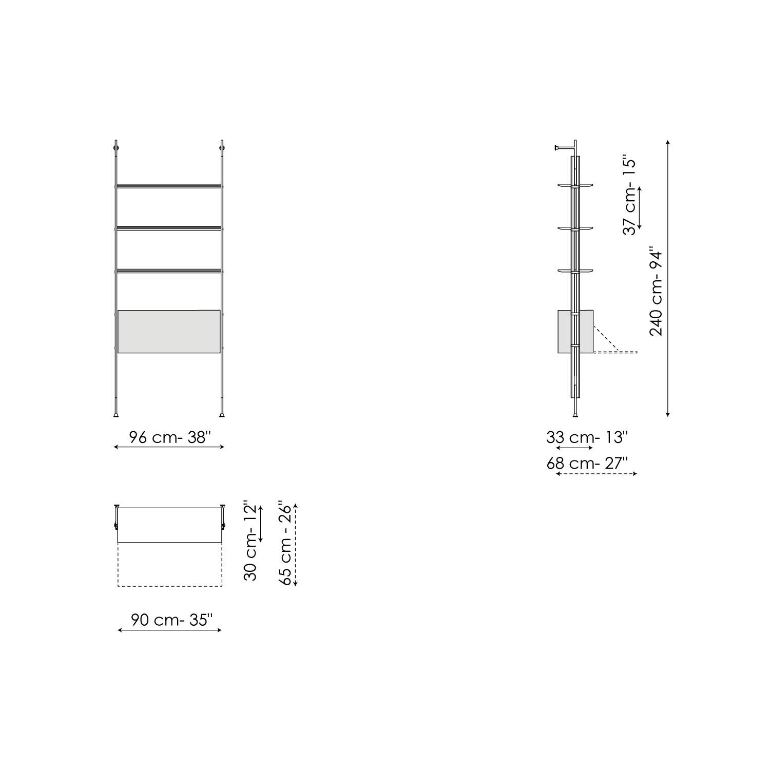 1 Modul - Wandbefestigung