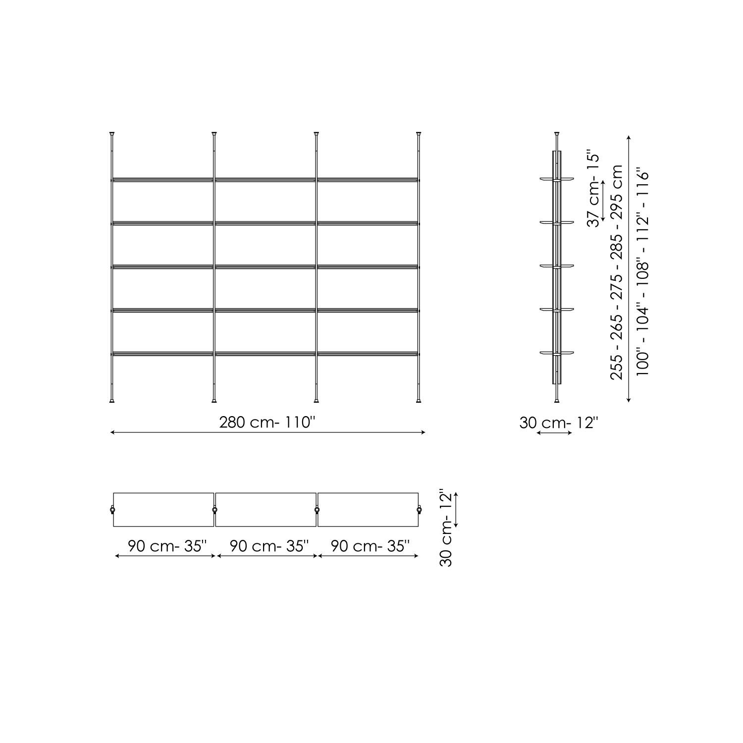3 Module - Deckenbefestigung