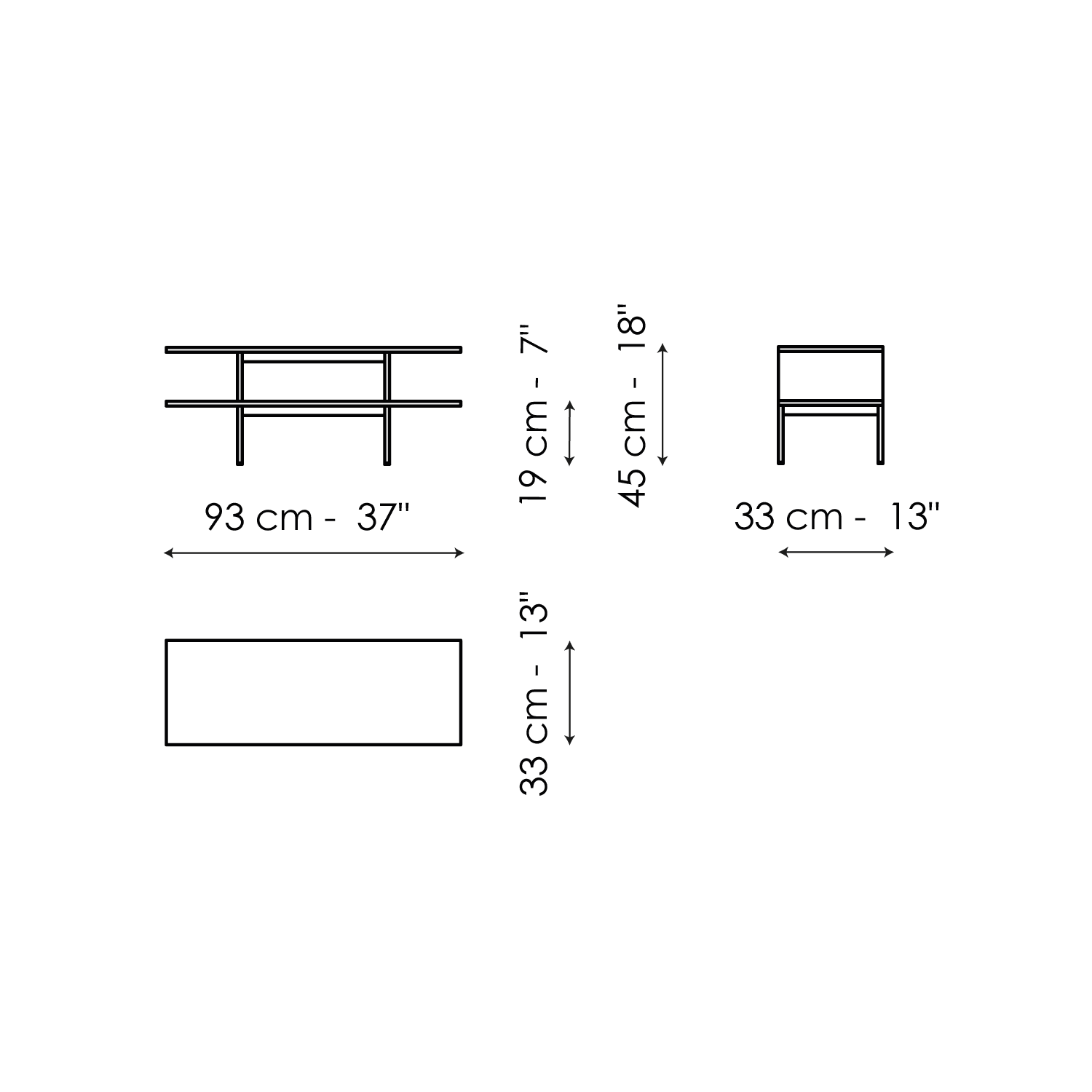 Coffe table 93 x 33
