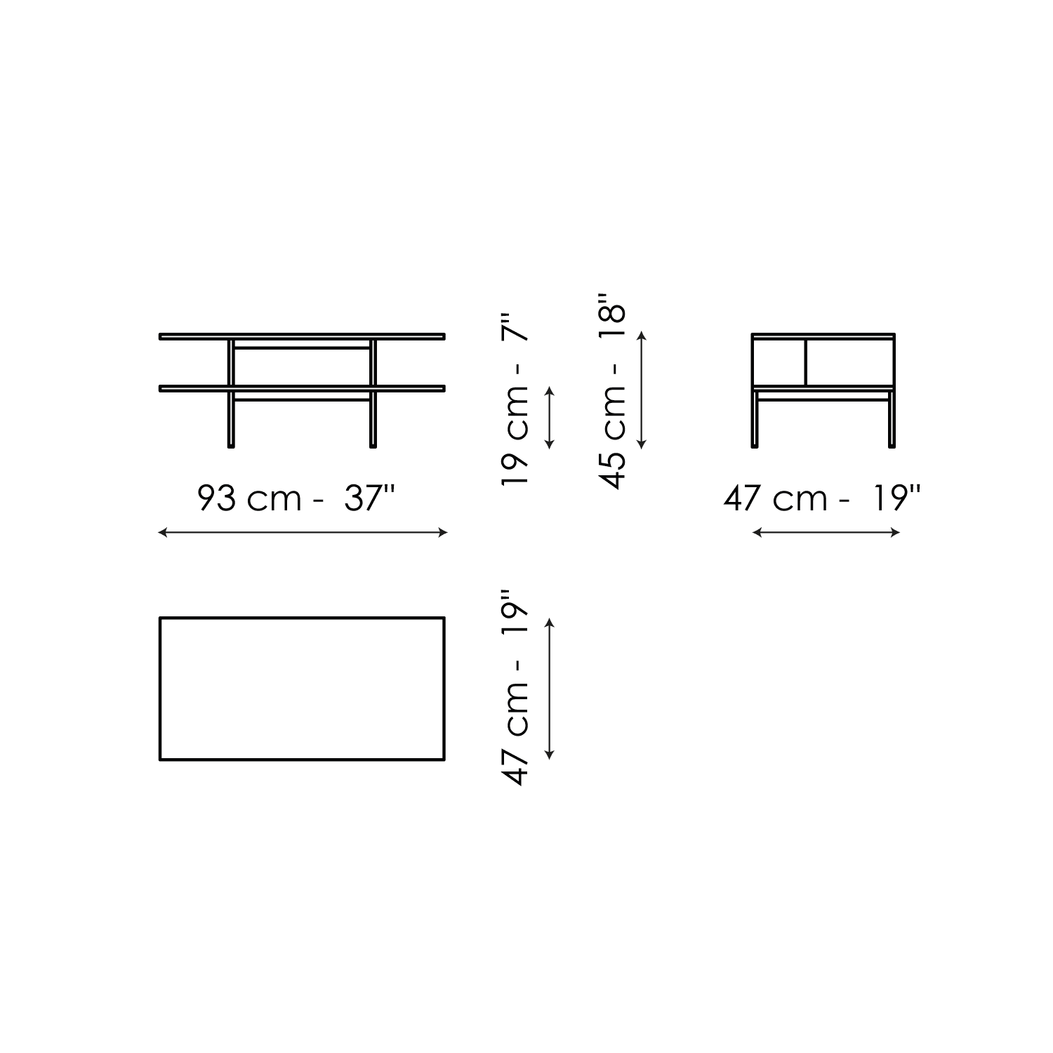Coffe table 93 x 47