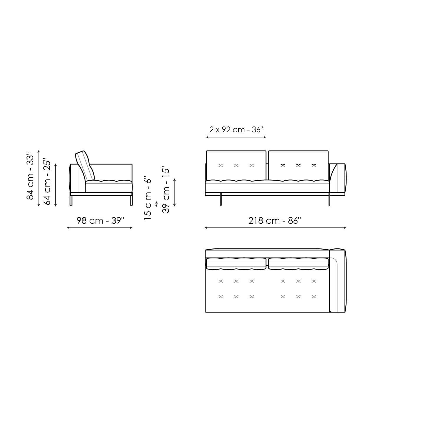 Sofa Endteil 218