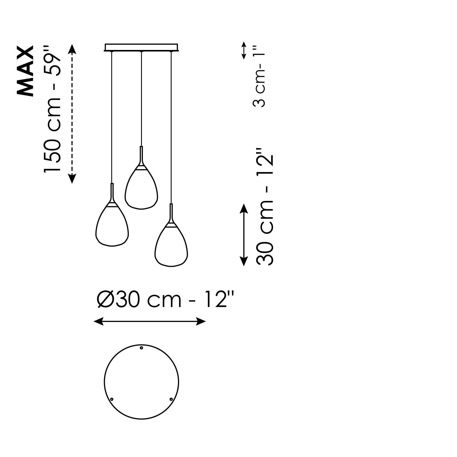 Gocce - 3 lights