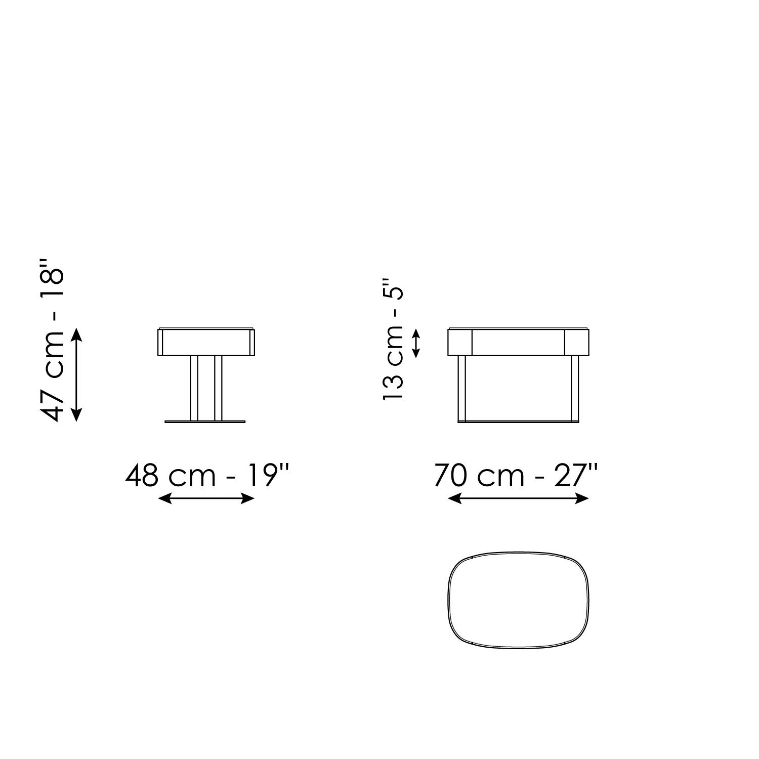 Isabey bedside table - 1 drawer