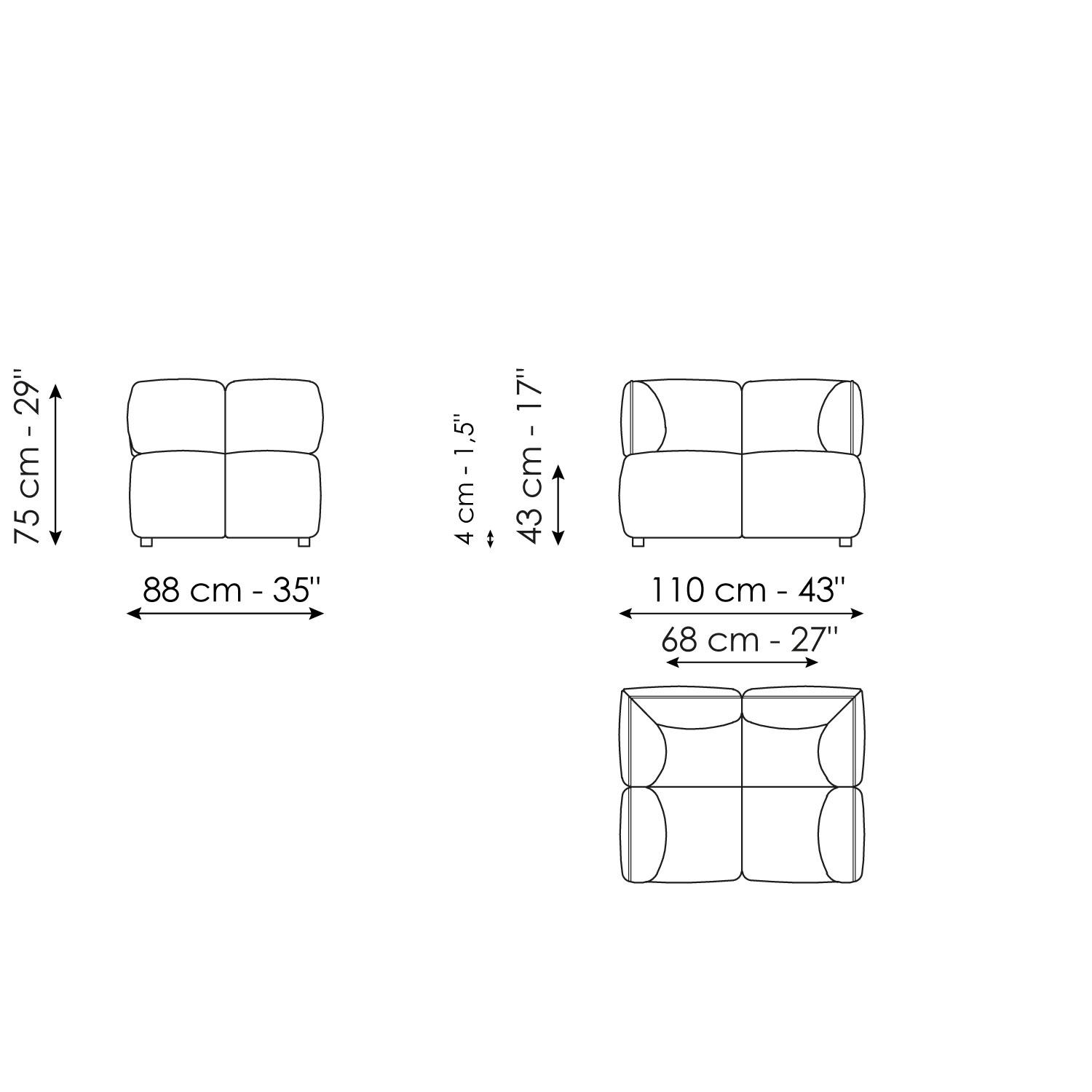 Brik armchair
