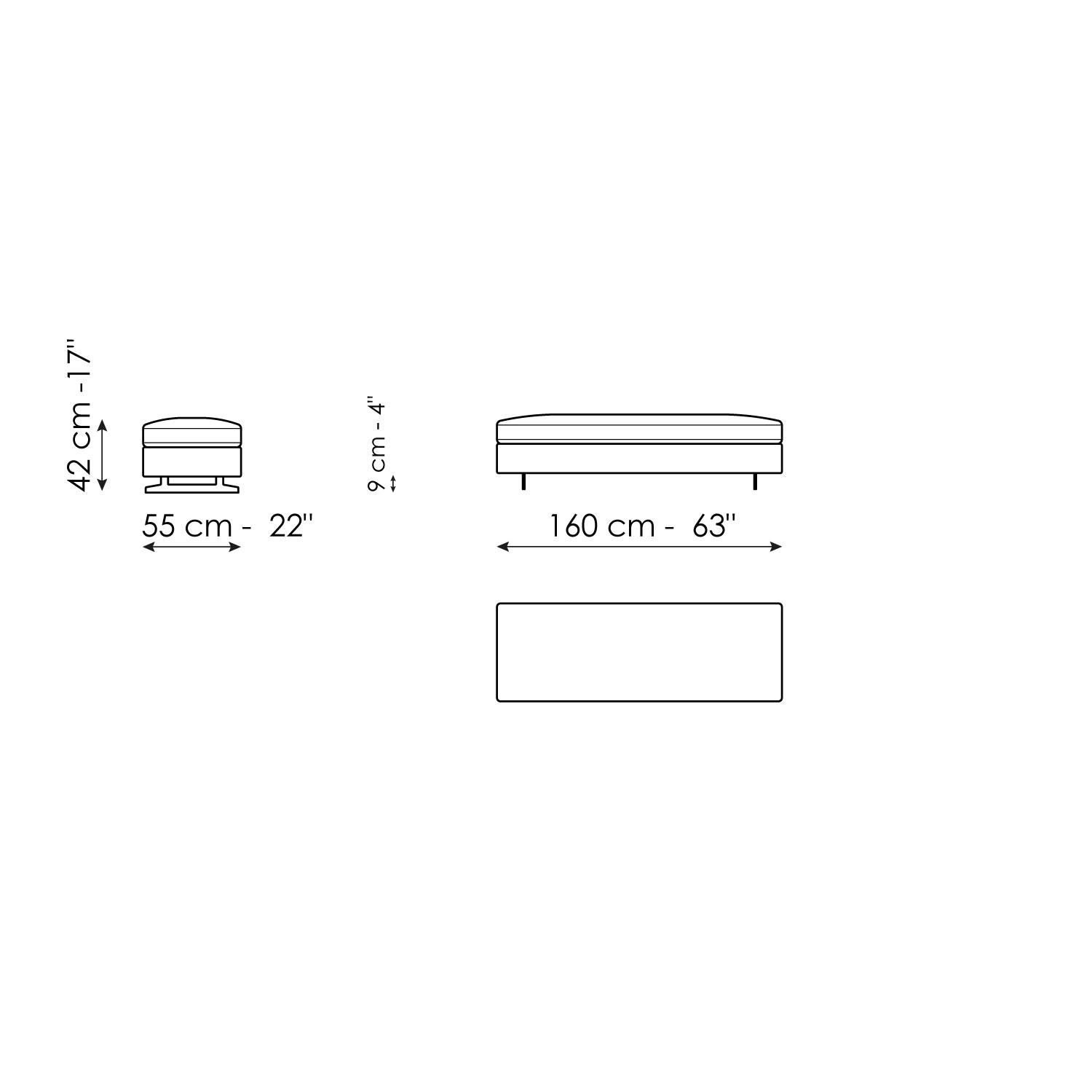 Pouf 160 x 55