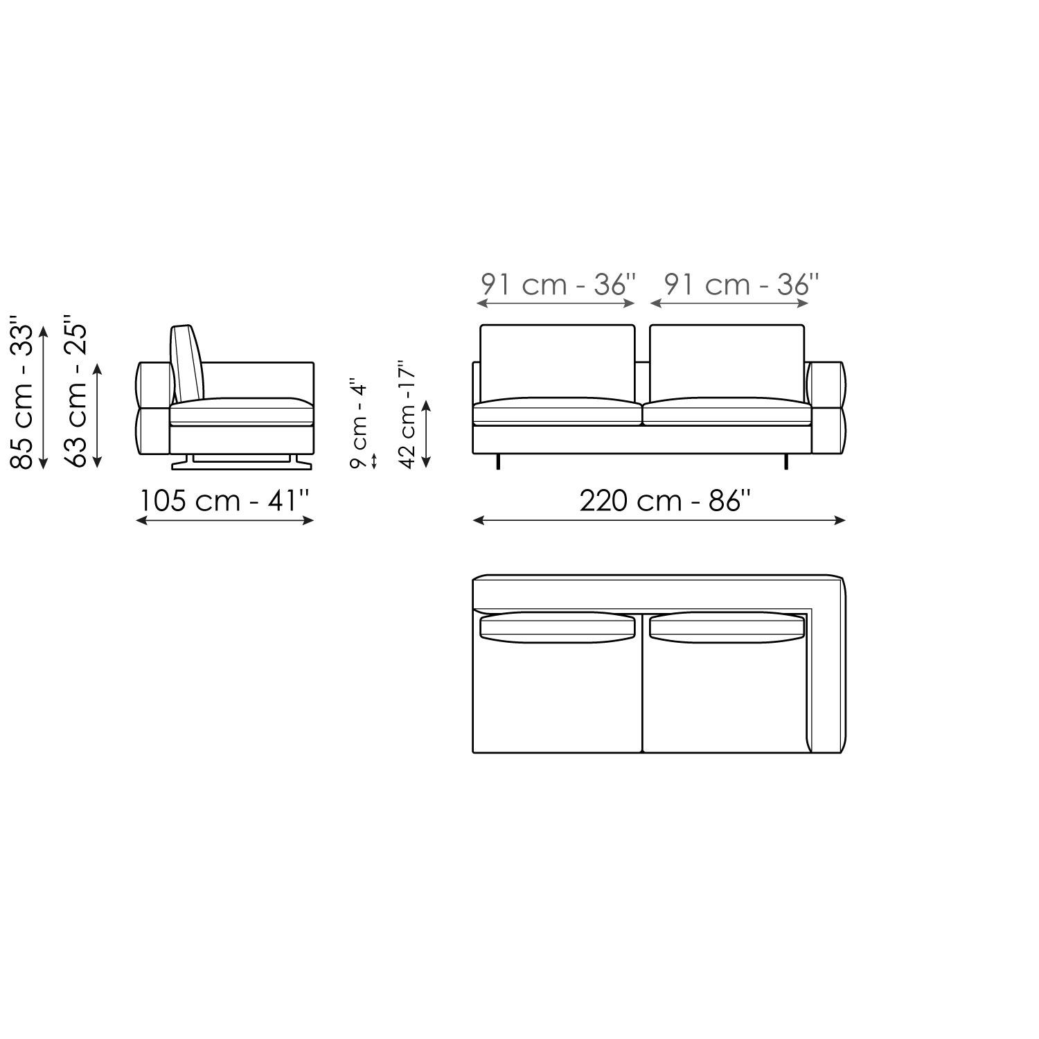 Sofa Endteil 200
