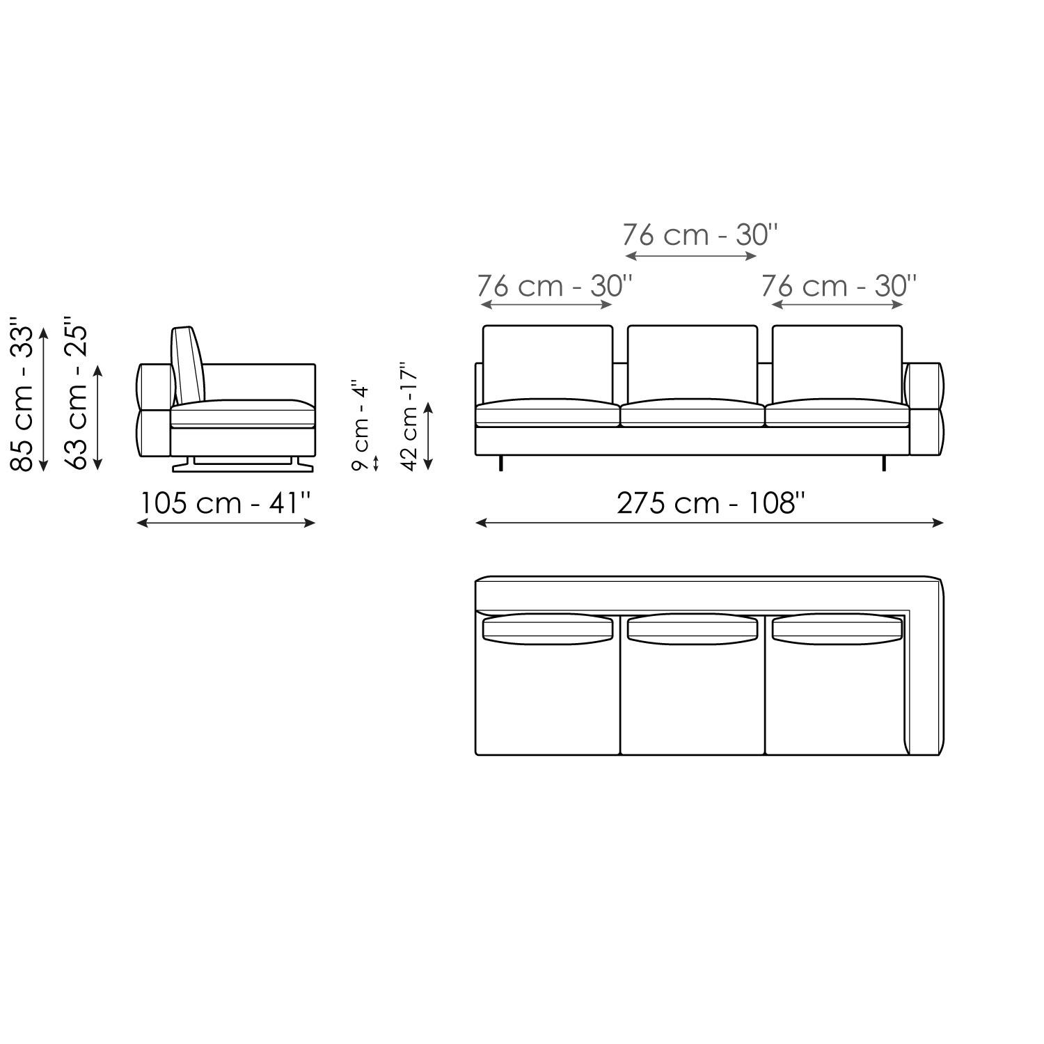 Sofa Endteil 275