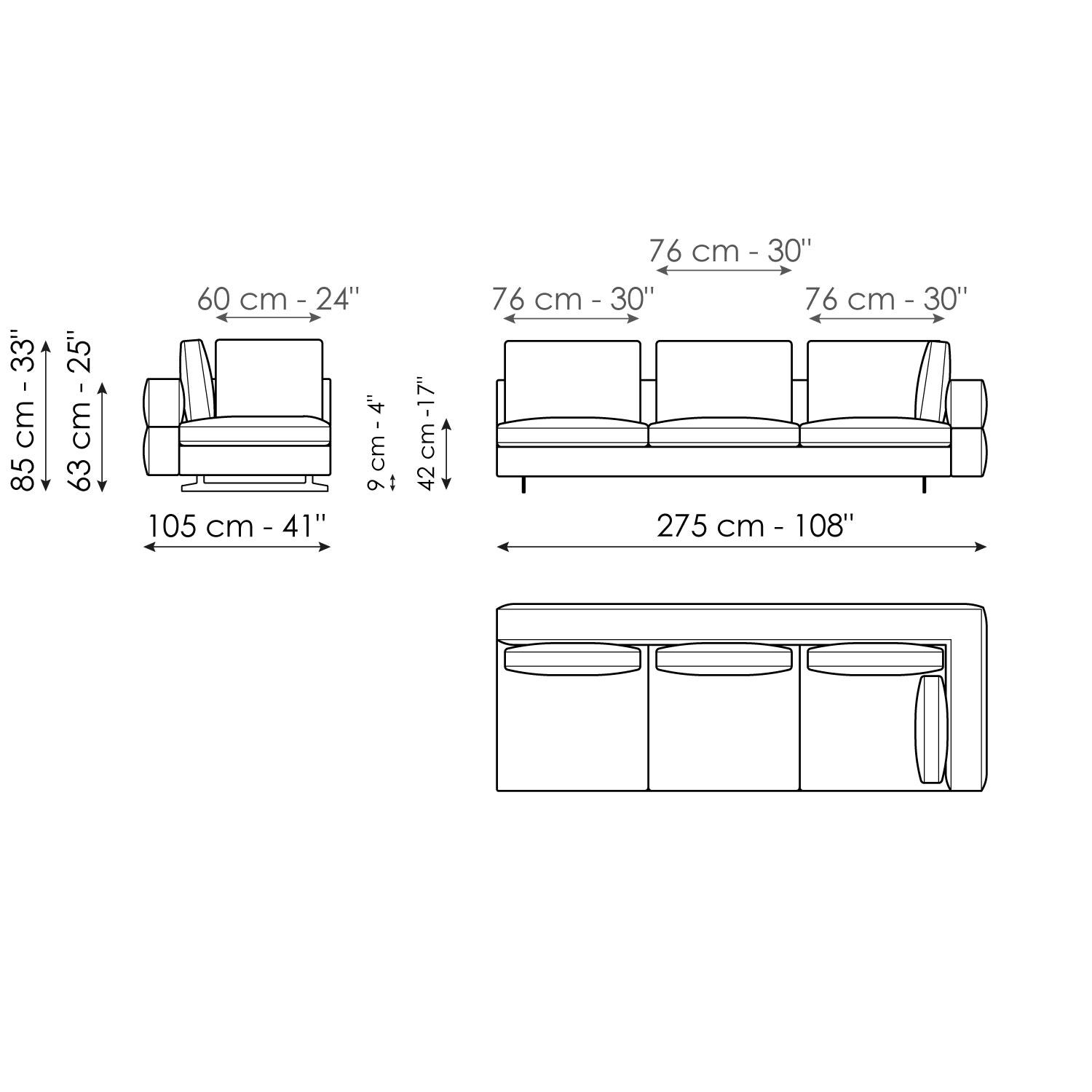 Endteil Ecksofa 275