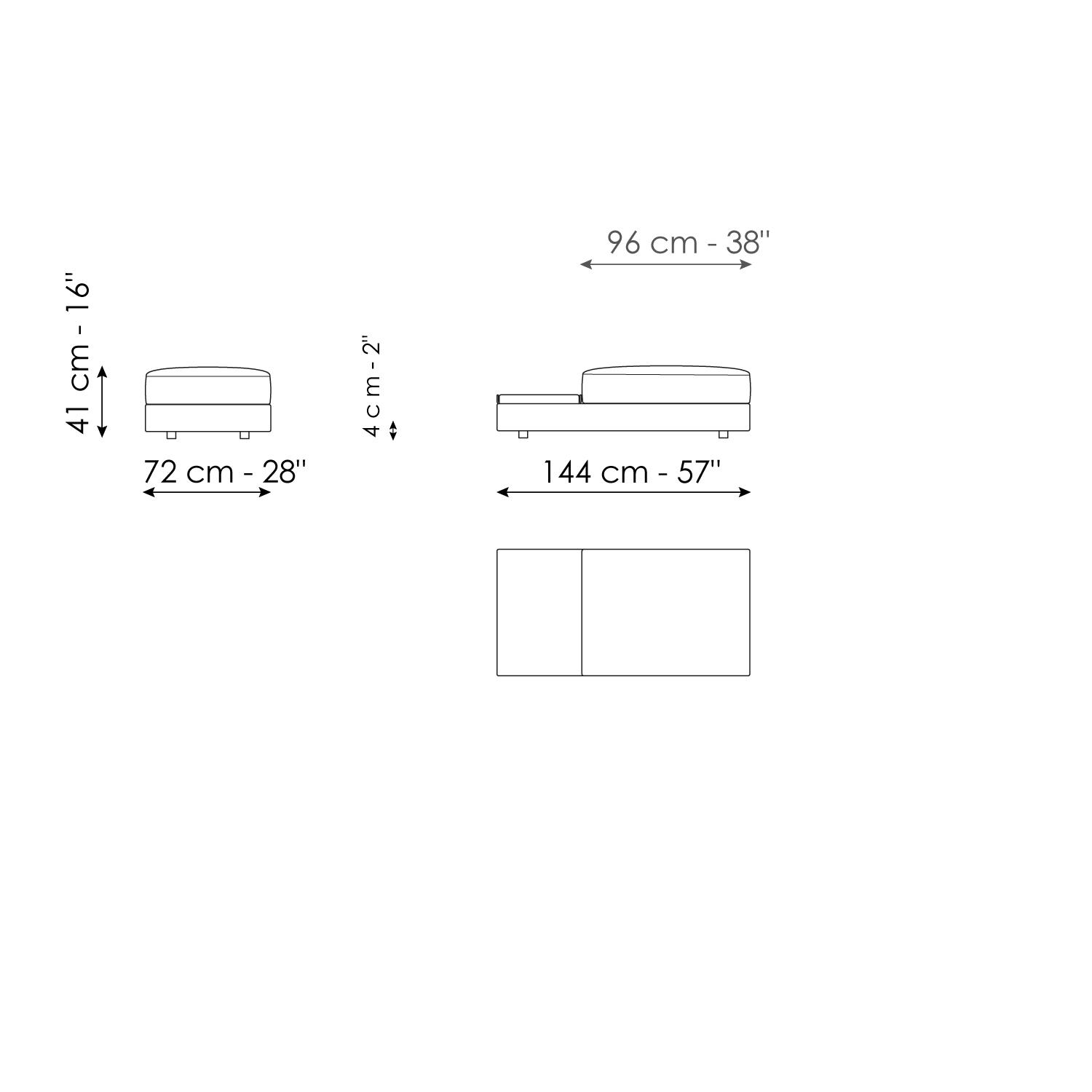 Pouf with tray