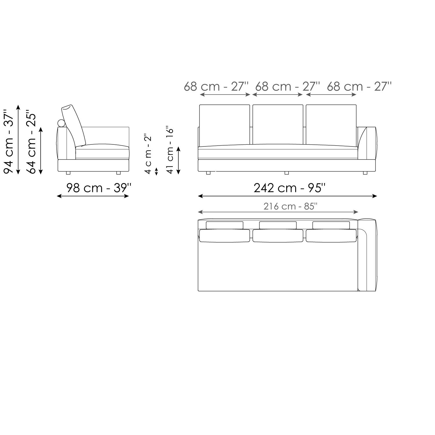 End section sofa 242