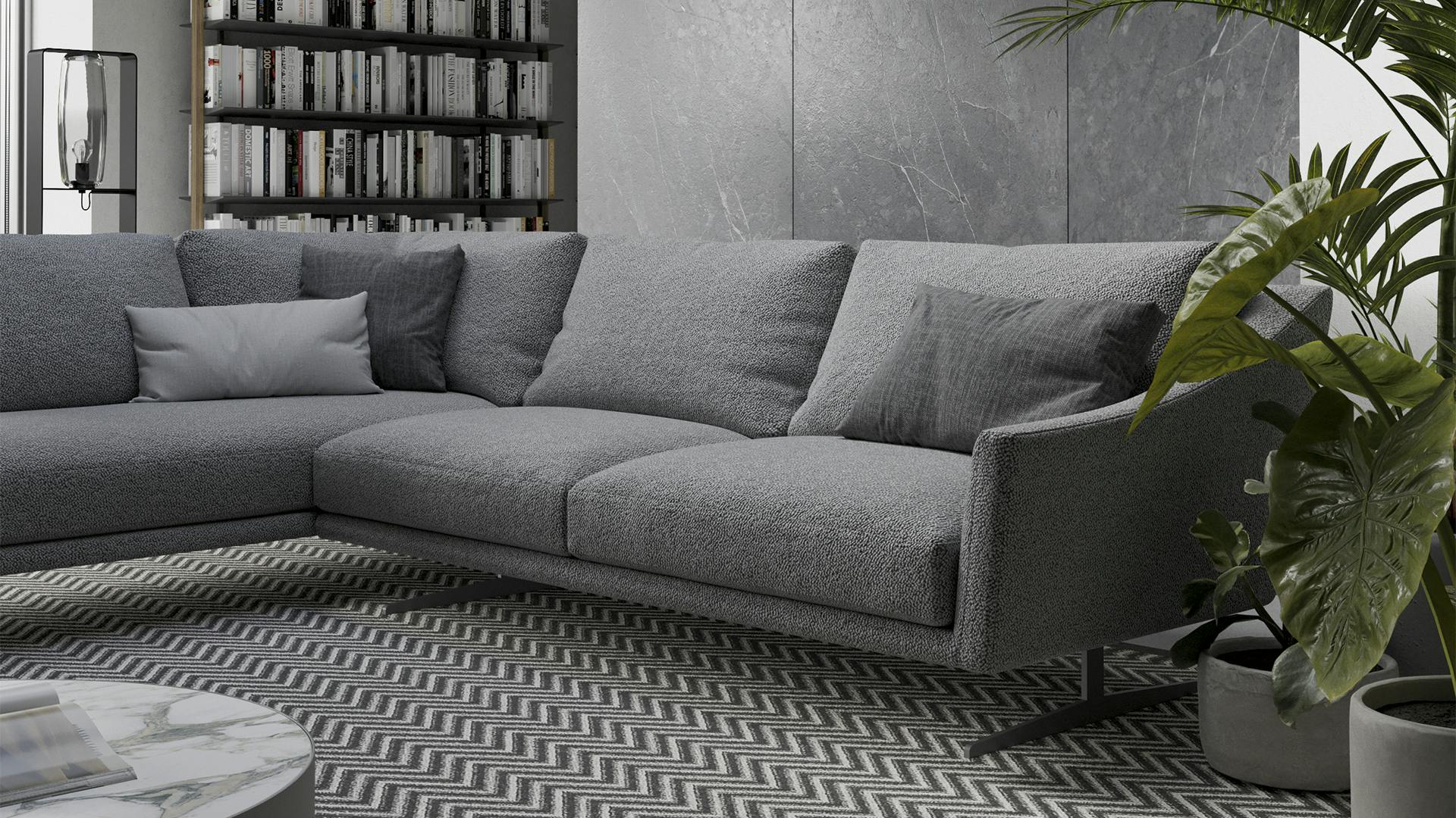 Skid: elegant sectional sofa