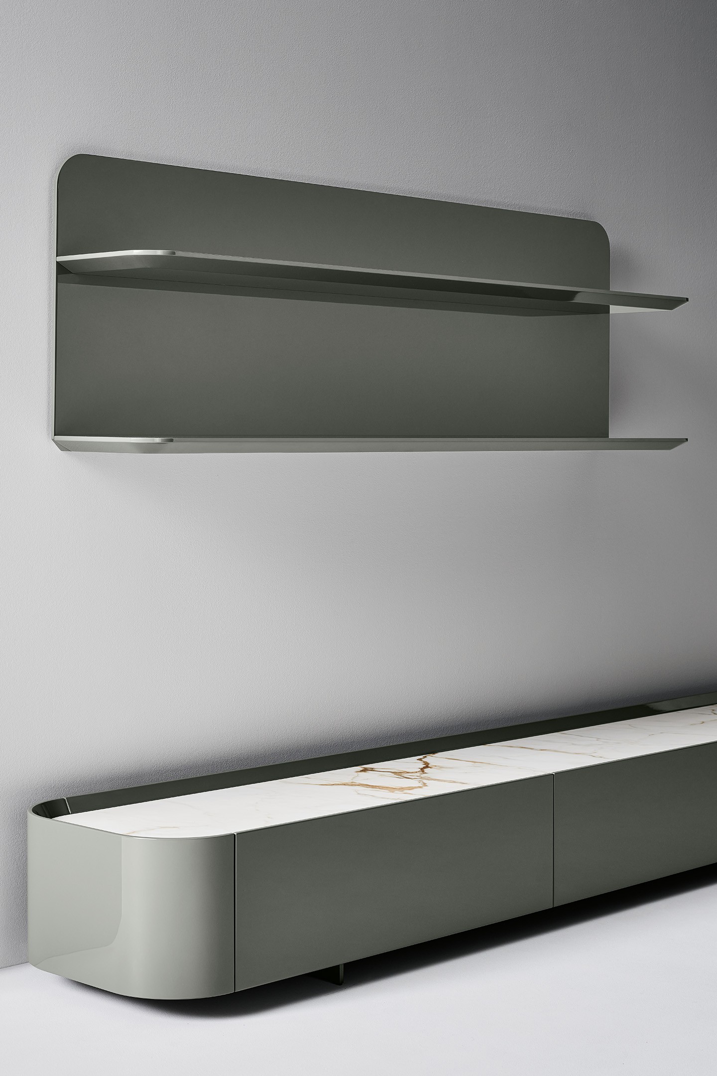 Arragan TV stand and Arragan shelf