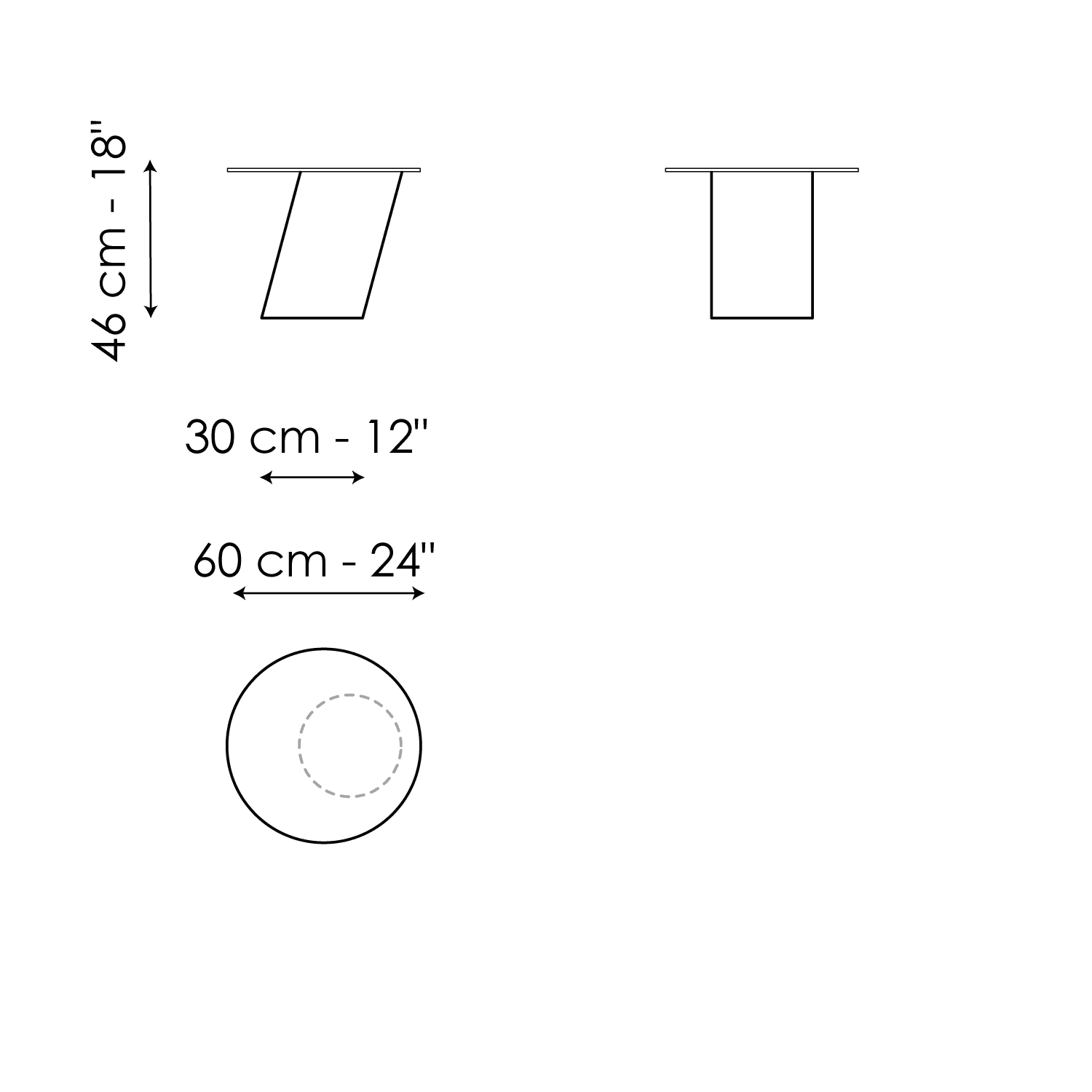 Pisa Ø60 - version with top