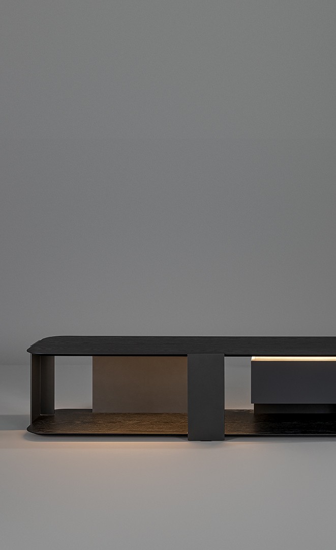 Paddle TV stand