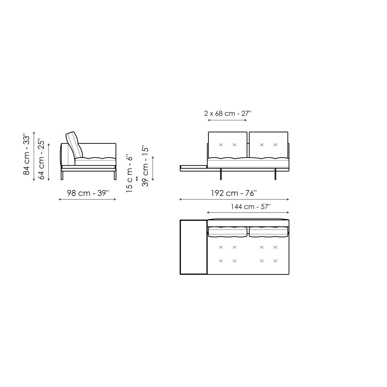 Élément centrale avec Plateau 192