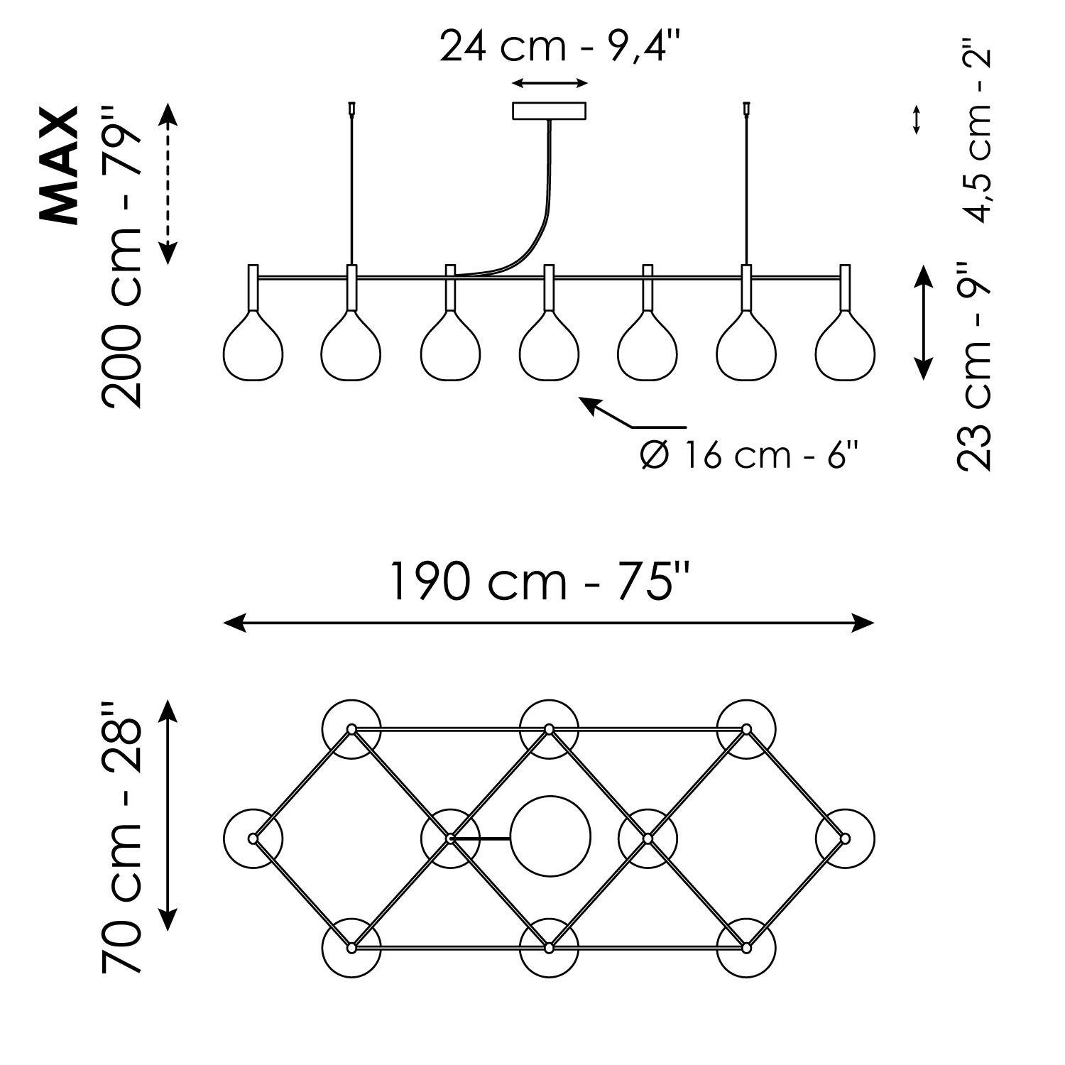 Suspensión 13 elementos