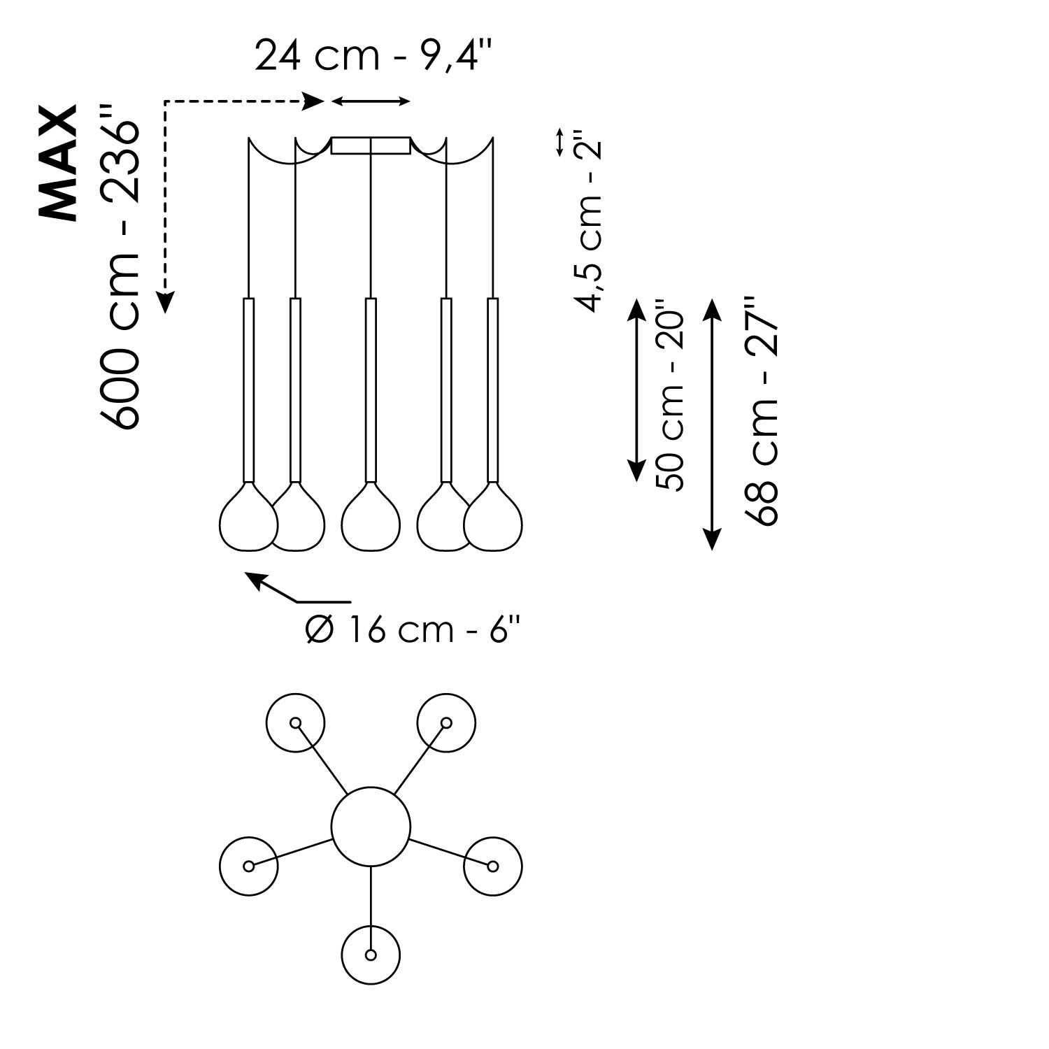 Suspensión 5 elementos