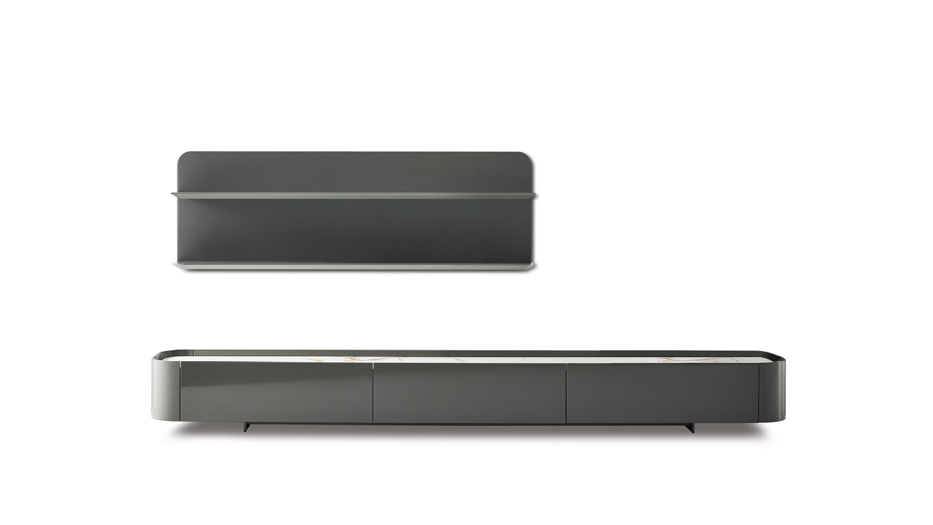 Arragan TV stand and Arragan shelf