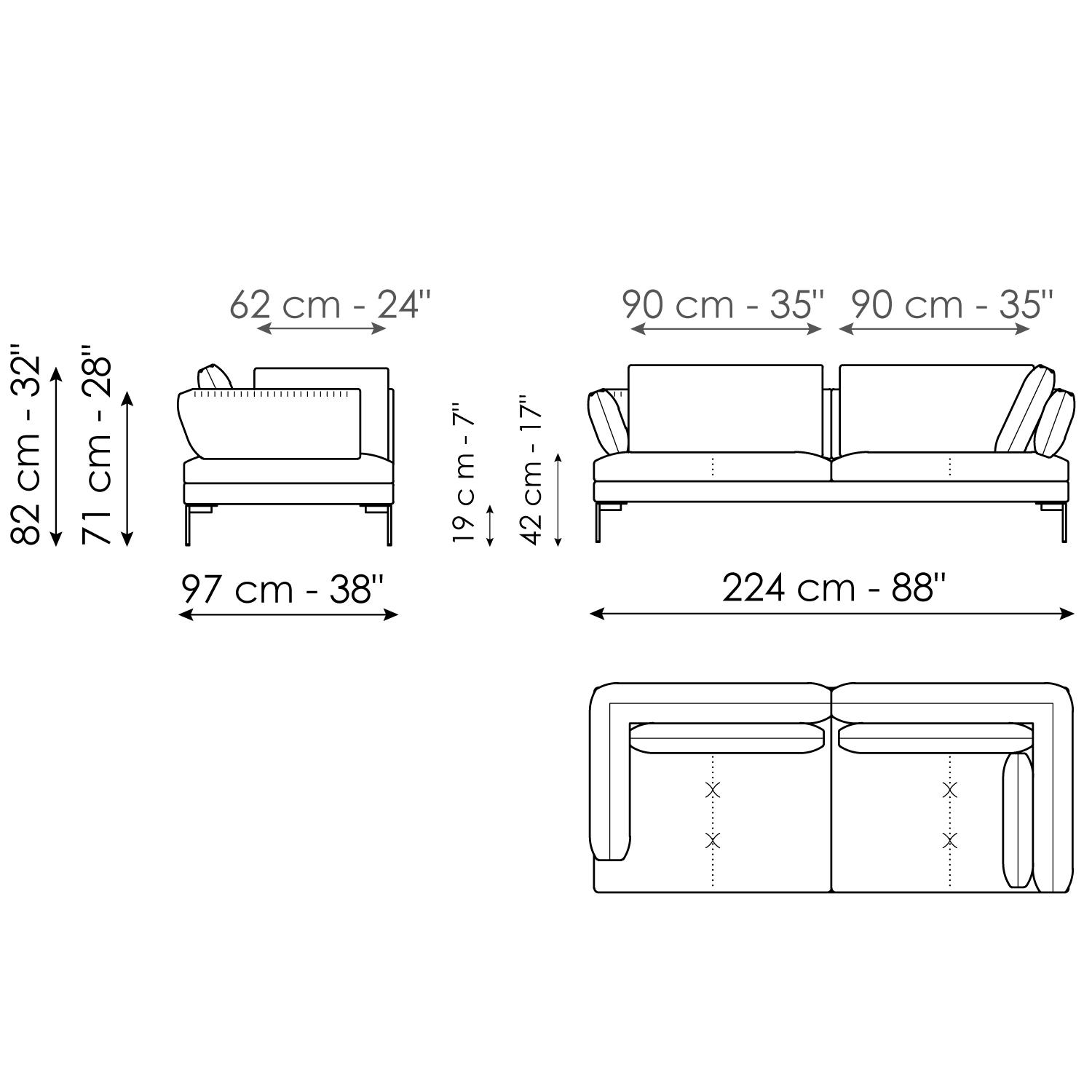 Corner sofa 224