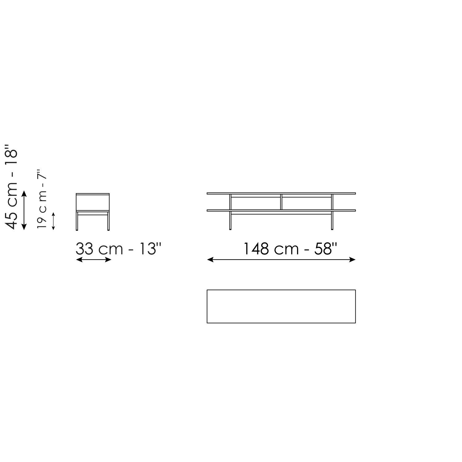 Coffe table 148 x 33