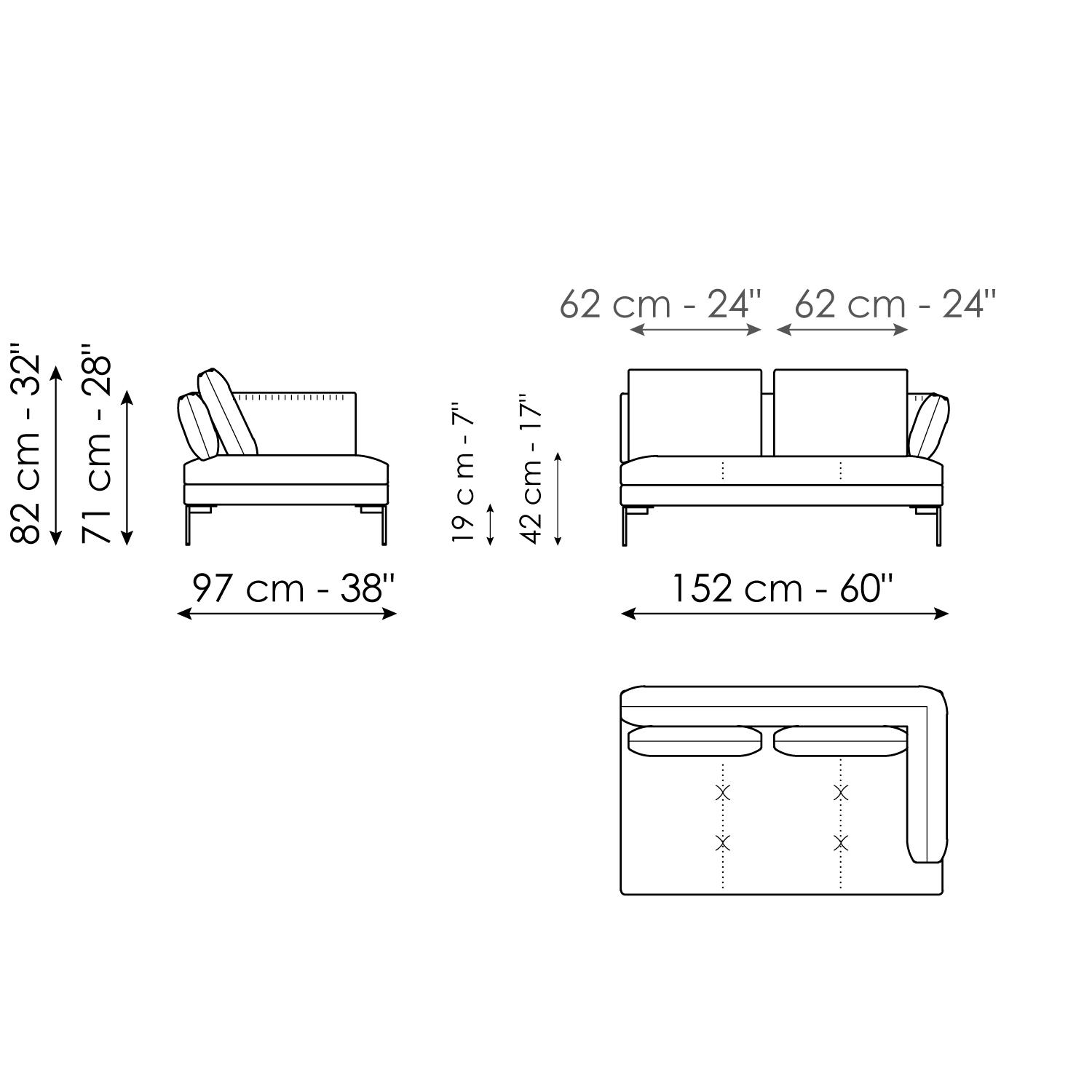 End section sofa 152