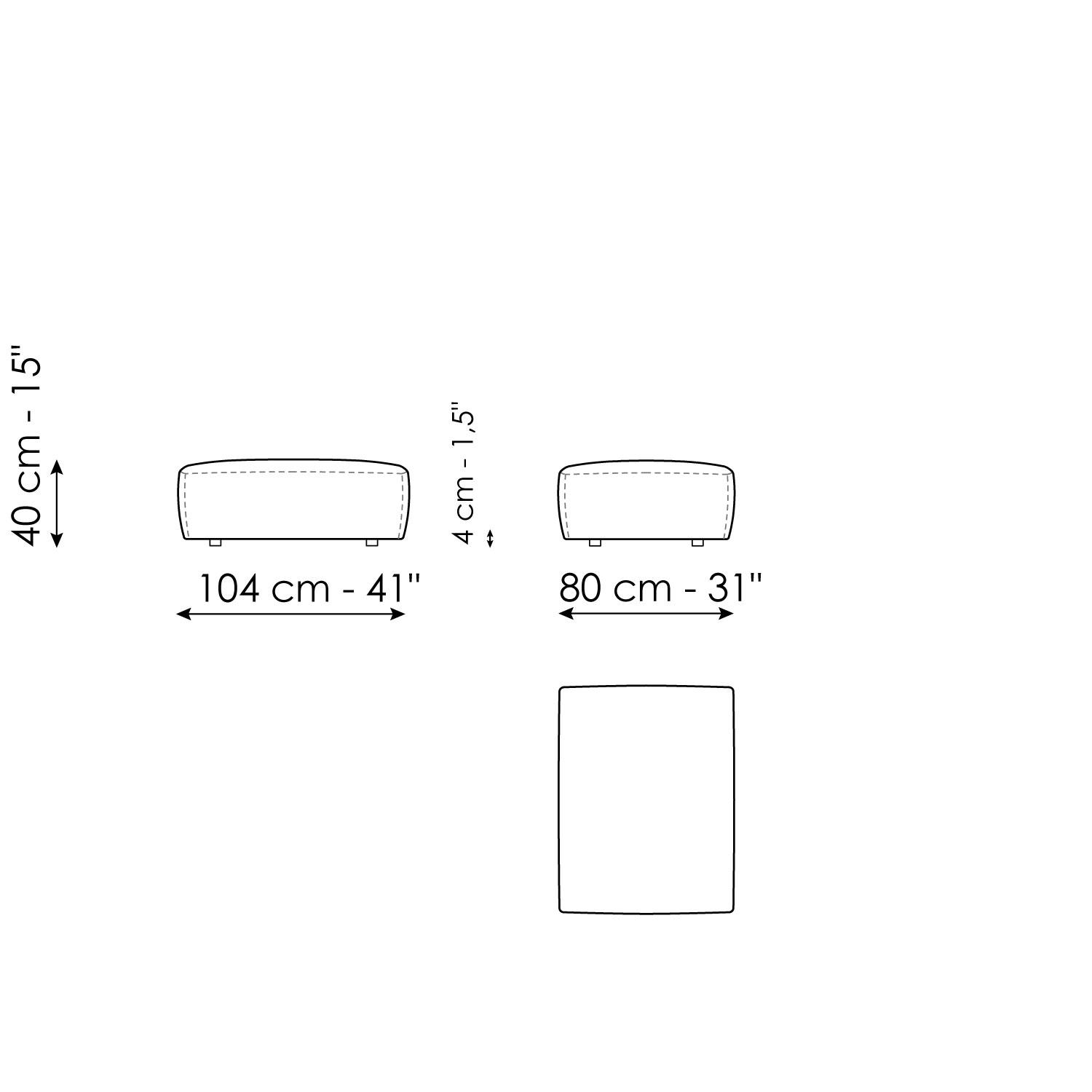 Pouf 80 x 104