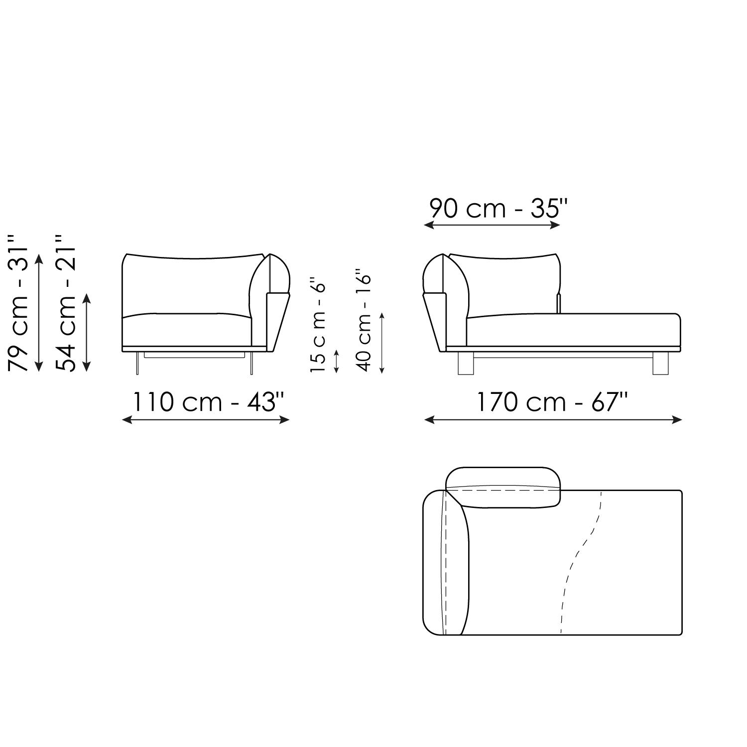 Chaise longue 110