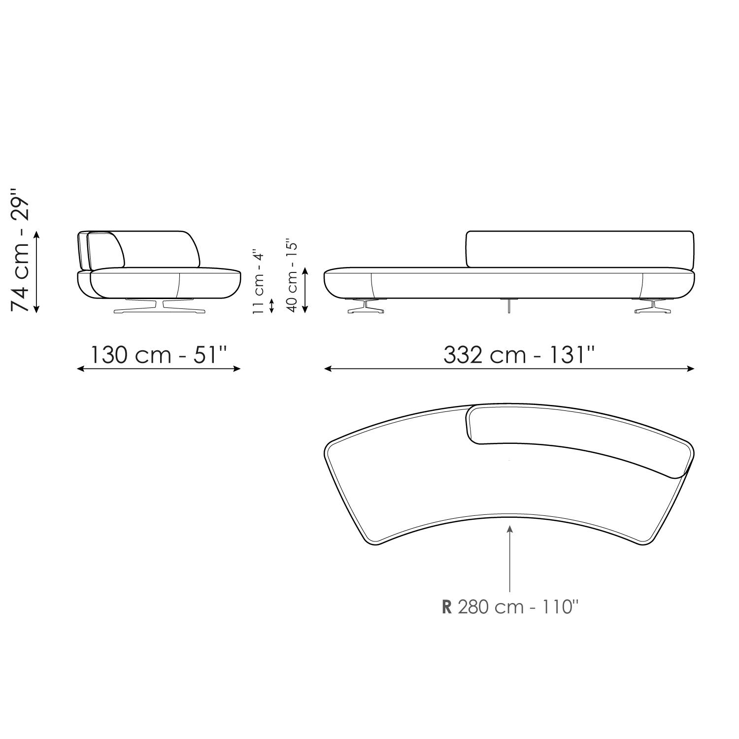 Semi-arched 332