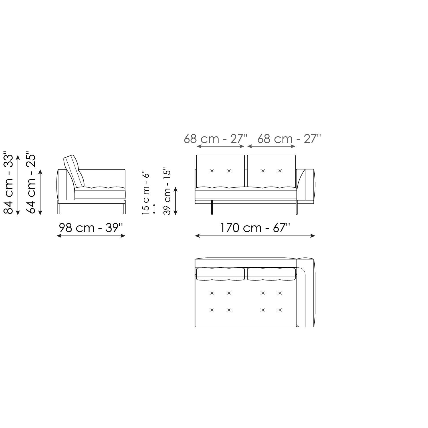 End section sofa 218