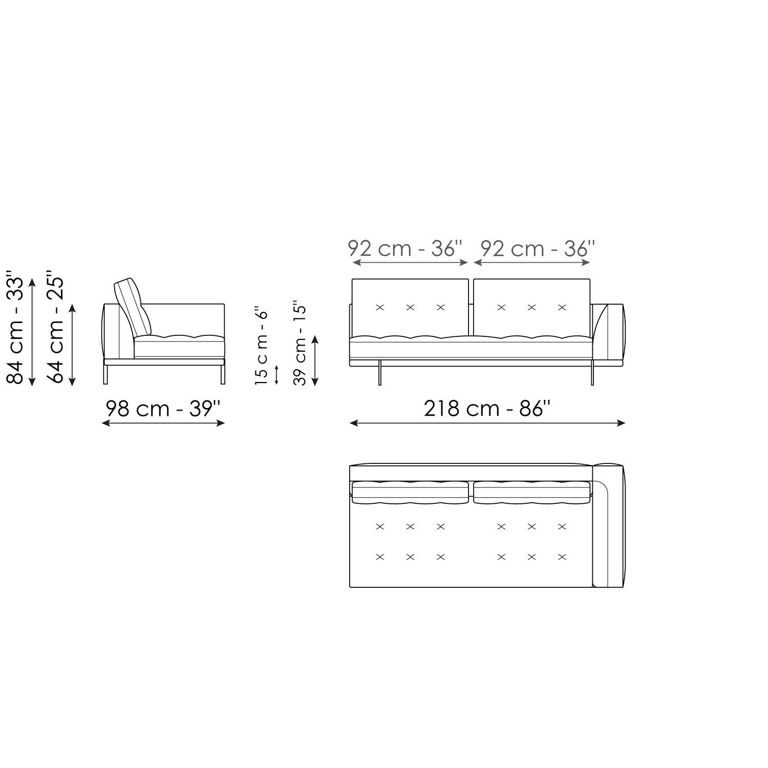 End section sofa 170