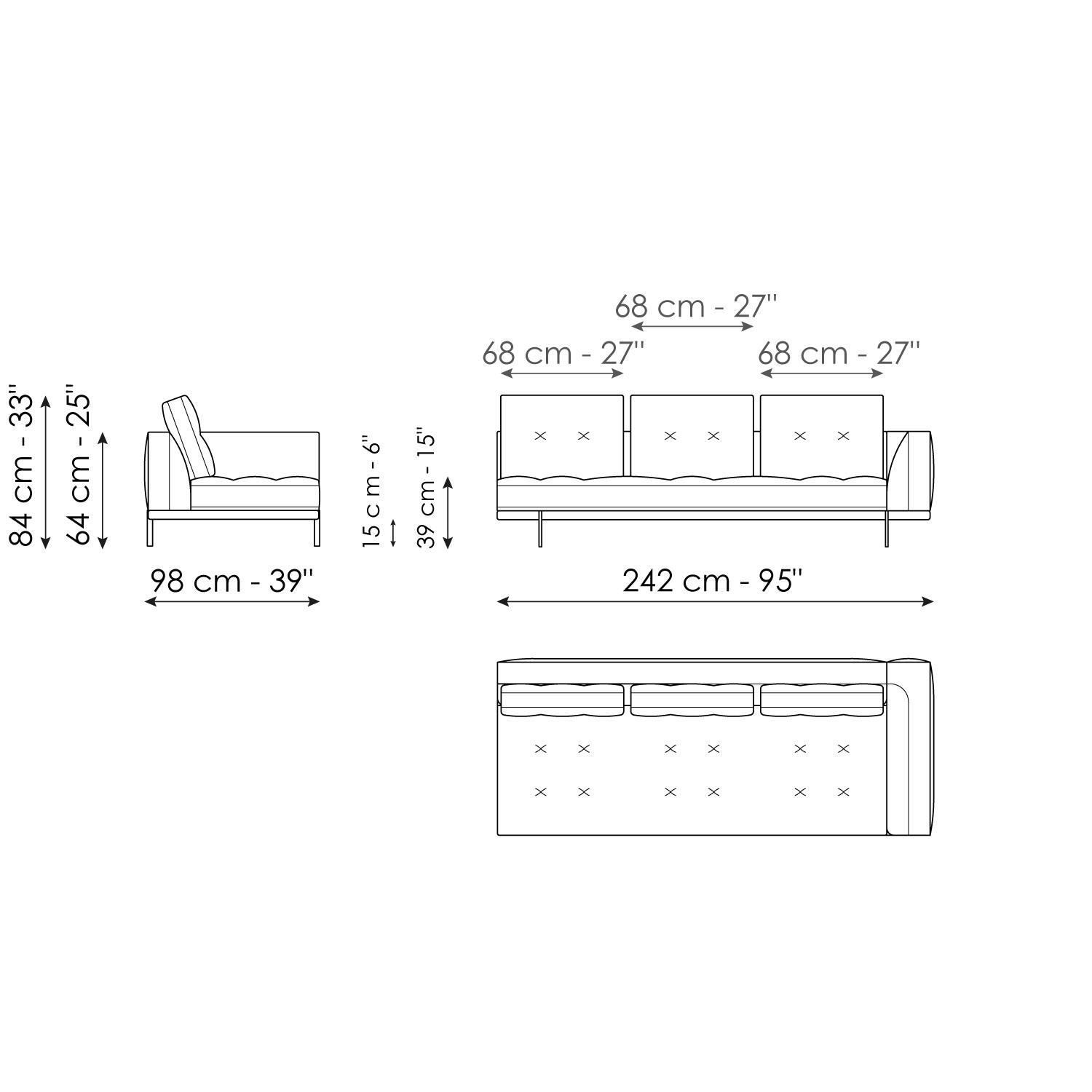 End section sofa 242