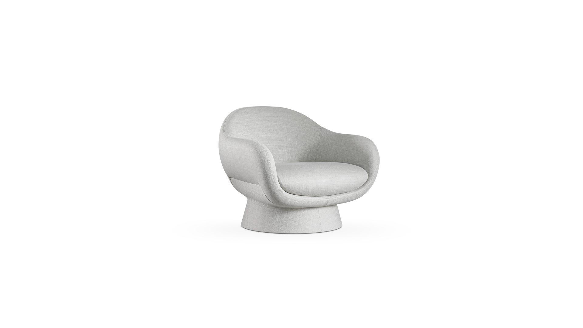 Boolean armchair with covered base